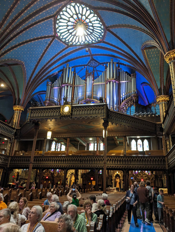 Montreal Trip: Notre Dame Back Wall and Organ
